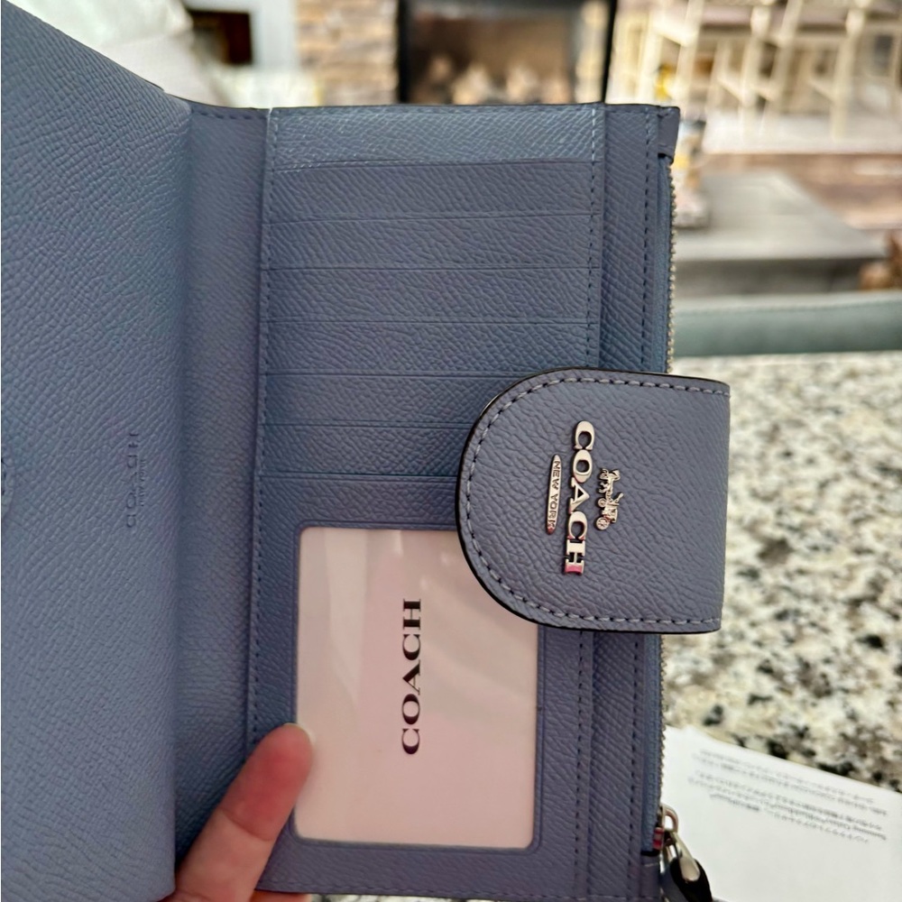 Coach Marble Blue Tech Wallet - Picture 3 of 6